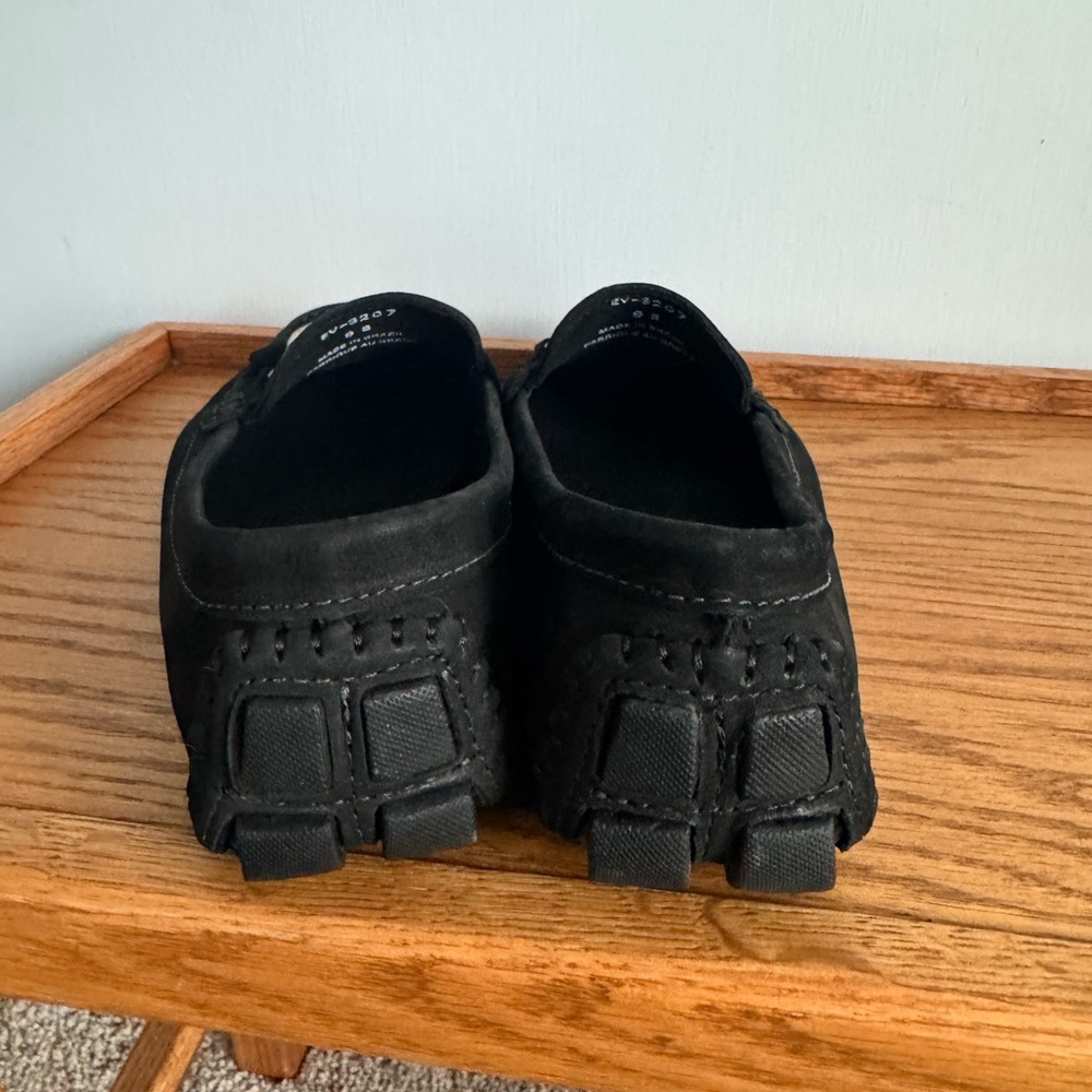 Saks Fifth Avenue Black Loafers with Silver Accents - Picture 6 of 7